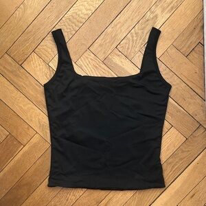 Black *bra-free* square neck tank